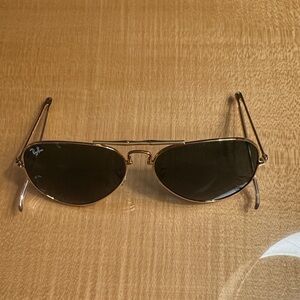 Ray-Ban Gold Frame Sunglasses
